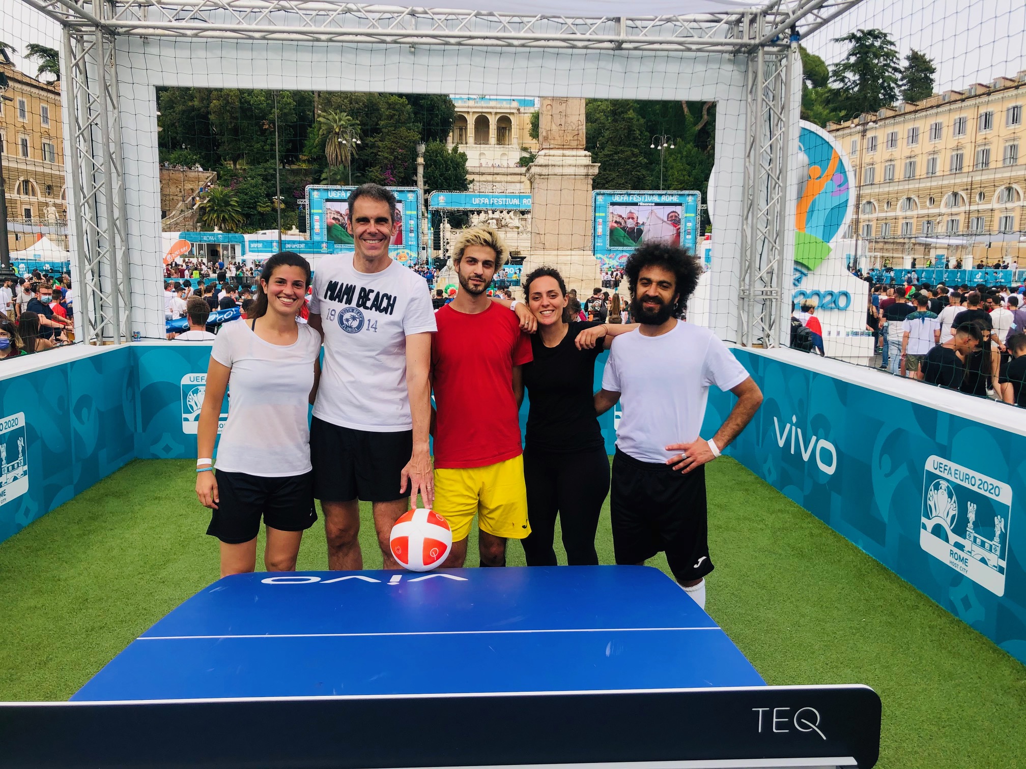 Euro2020 piazza del popolo exibition